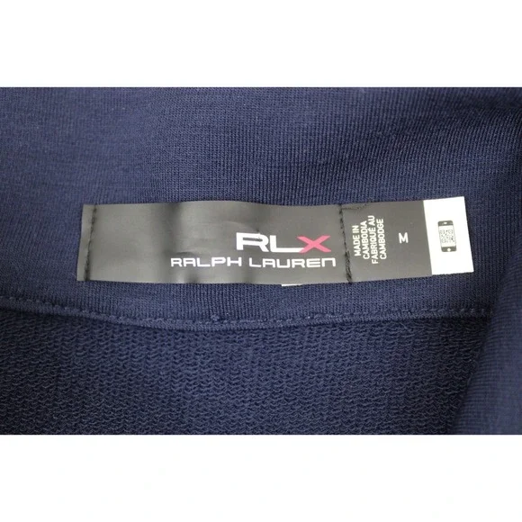 RLX Ralph Lauren M Blue Full Zip Quilted CoolWool World Series 2021 Jacket